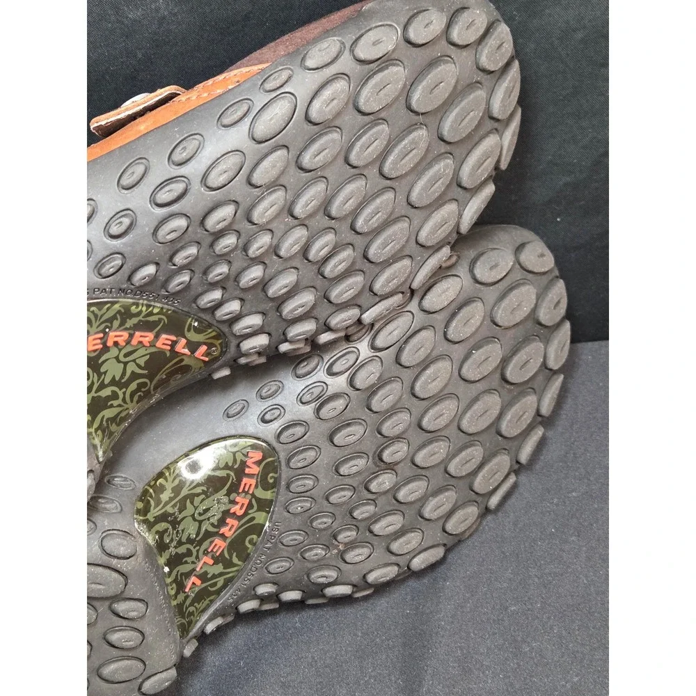 Merrell Plaza‎ Bandeau Espresso Brown Suede Leather Mary Jane Flats Womens 8.5